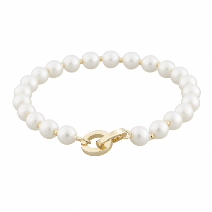 Product Image for SNÃ OF SWEDEN Five pearl Armbanden Goud