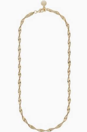 Lisbon big Necklace Gold in de groep Kettingen / Gouden kettingen bij SCANDINAVIAN JEWELRY DESIGN (1240-0645-257-45)