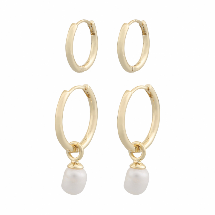 Product Image for SNÃ OF SWEDEN Arizona ear set gold white