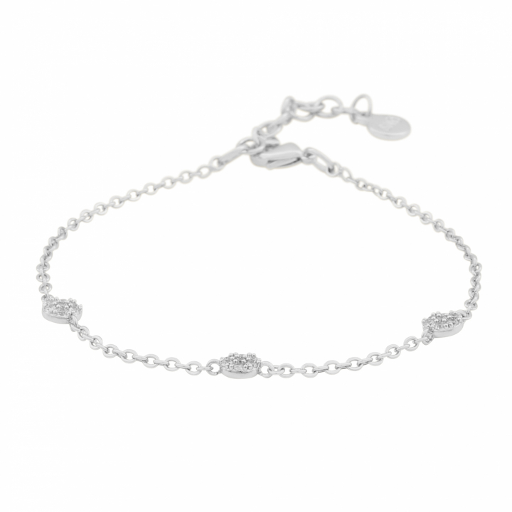 Product Image for SNÃ OF SWEDEN Copenhagen small chain brace Zilver/clear-Onesize