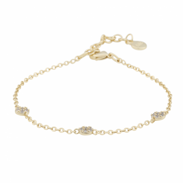 Product Image for SNÃ OF SWEDEN Copenhagen small chain brace Gold/clear-Onesize