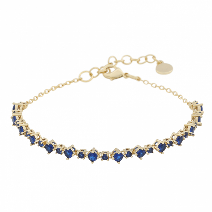 Product Image for SNÃ OF SWEDEN Copenhagen small stone brace Gold/denim-Onesize