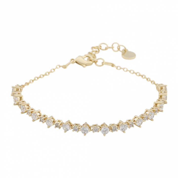 Product Image for SNÃ OF SWEDEN Copenhagen small stone brace Gold/clear-Onesize