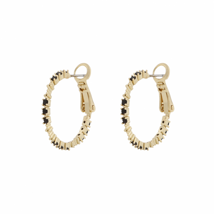 Product Image for SNÃ OF SWEDEN Copenhagen small ring ear Gold/black-Onesize