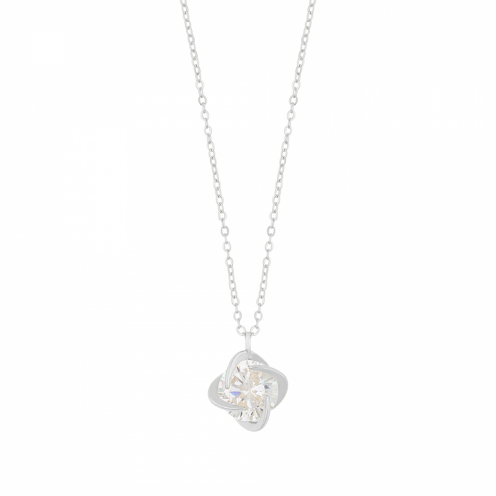 Product Image for SNÃ OF SWEDEN Sevilla pendant neck silver clear 45 cm