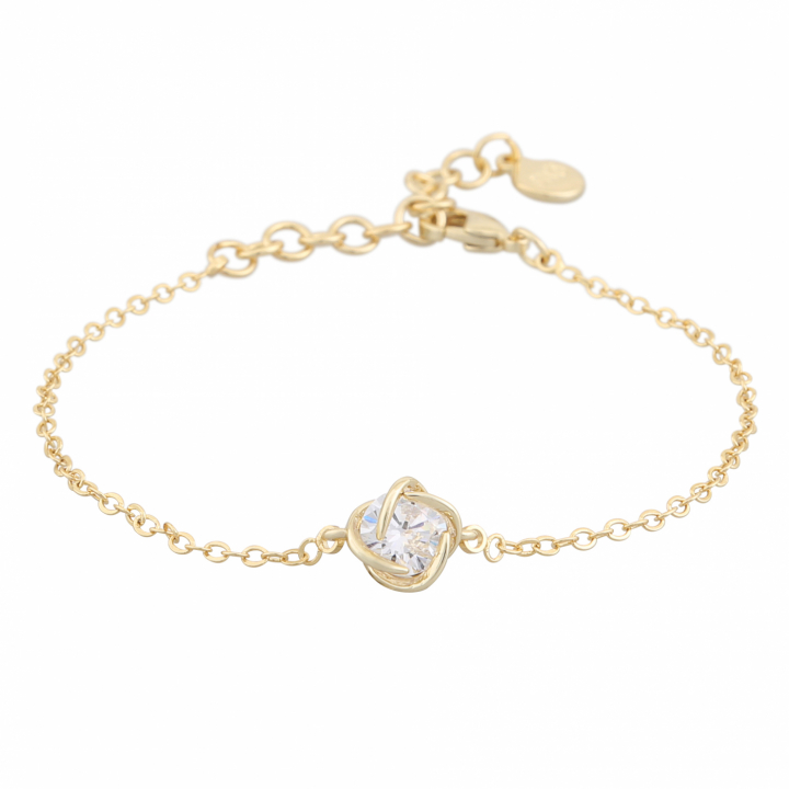 Sevilla chain brace gold clear in de groep Armbanden / Gouden armbanden bij SCANDINAVIAN JEWELRY DESIGN (1271-3100-251-ONE)