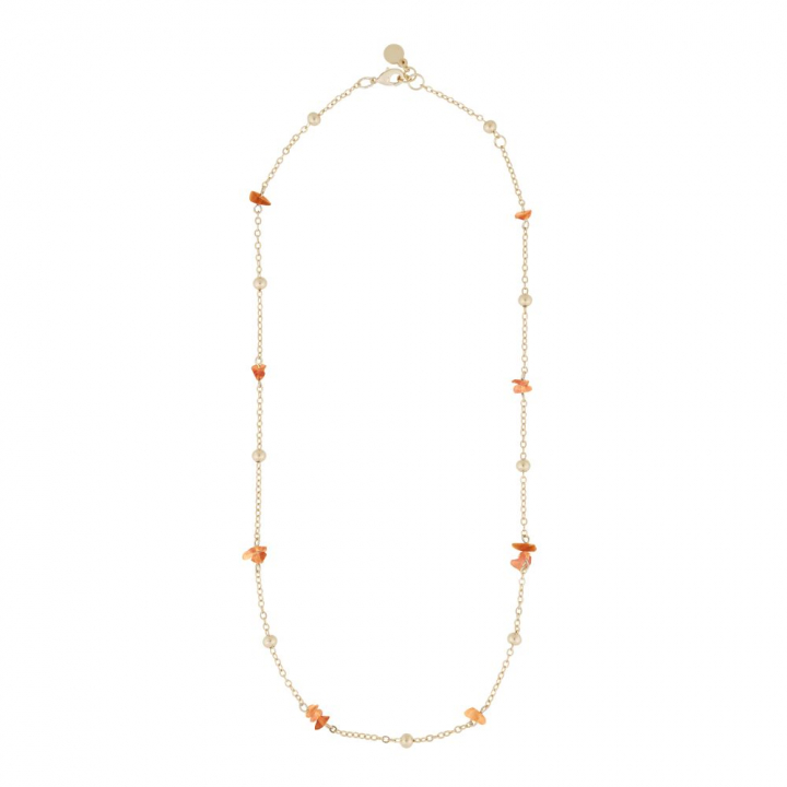 Product Image for SNÃ OF SWEDEN Capri chain neck gold orange 45 cm