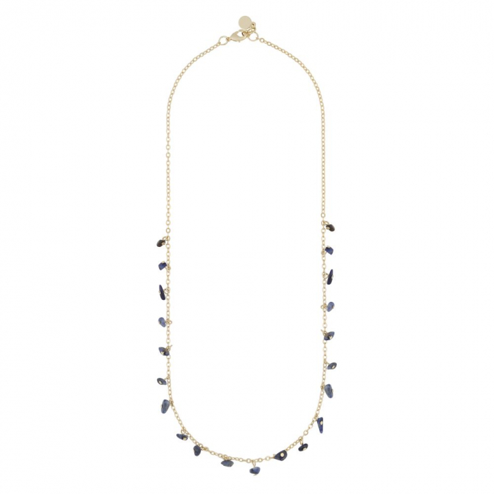 Product Image for SNÃ OF SWEDEN Capri stone charm neck gold blue 45 cm