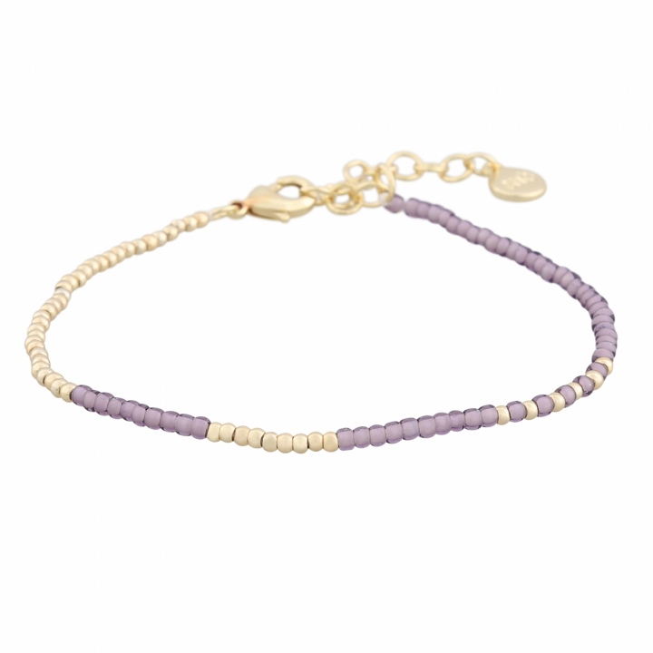 Capri small brace gold purple in de groep Armbanden / Gouden armbanden bij SCANDINAVIAN JEWELRY DESIGN (1274-3500-356-ONE)