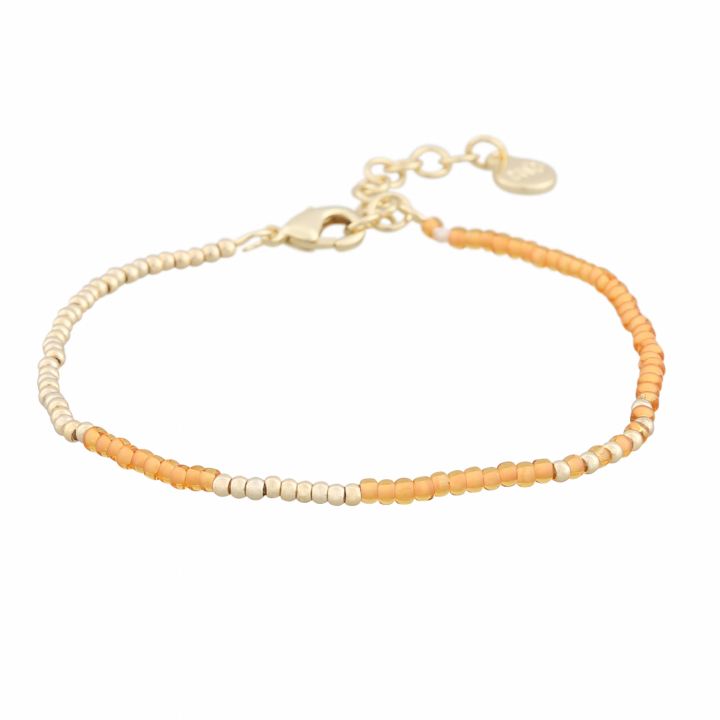 Capri small brace gold orange in de groep Armbanden / Gouden armbanden bij SCANDINAVIAN JEWELRY DESIGN (1274-3500-381-ONE)