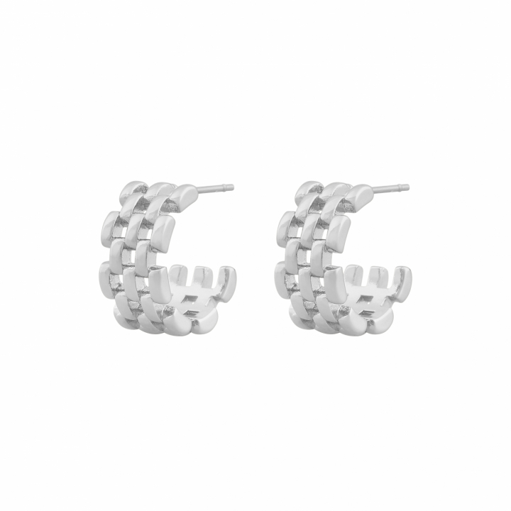Product Image for SNÃ OF SWEDEN Dublin wide oval ear plain silver