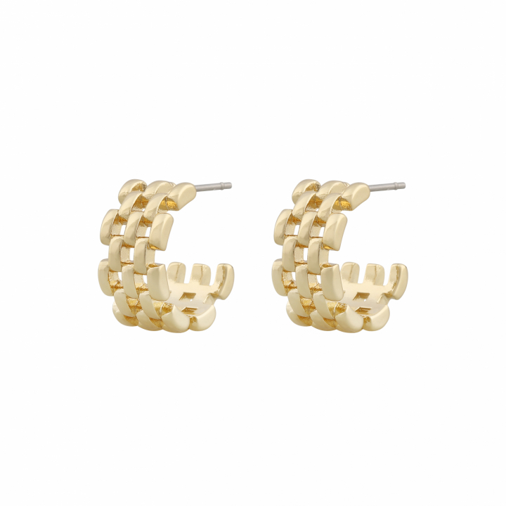 Product Image for SNÃ OF SWEDEN Dublin wide oval ear plain gold
