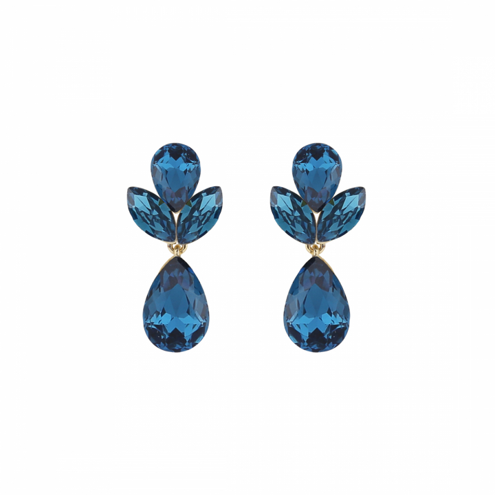 Product Image for SNÃ OF SWEDEN Swift drop pendant ear gold denim