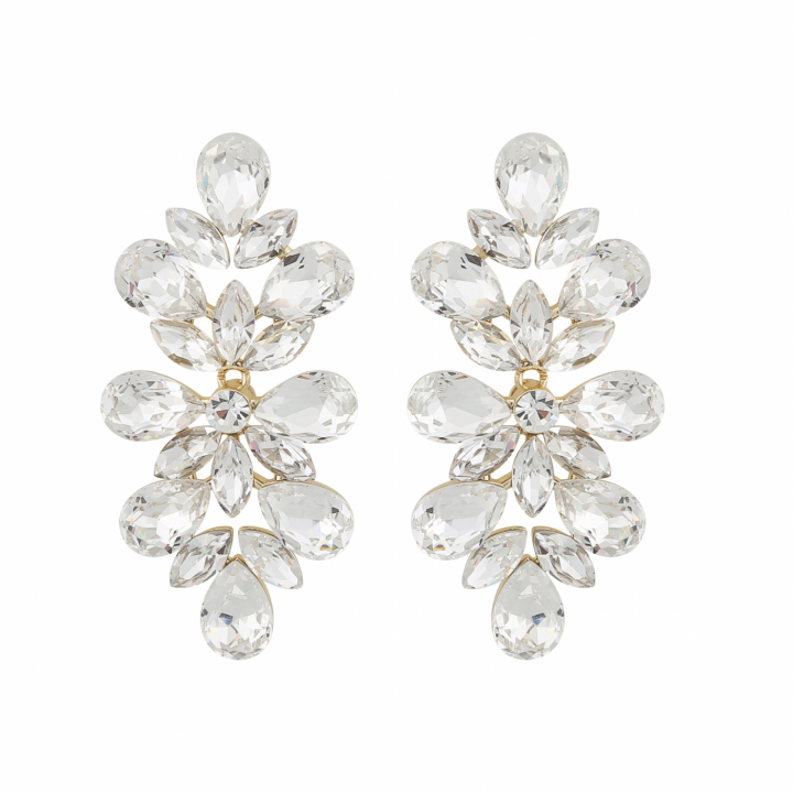 Product Image for SNÃ OF SWEDEN Swift big pendant ear gold clear