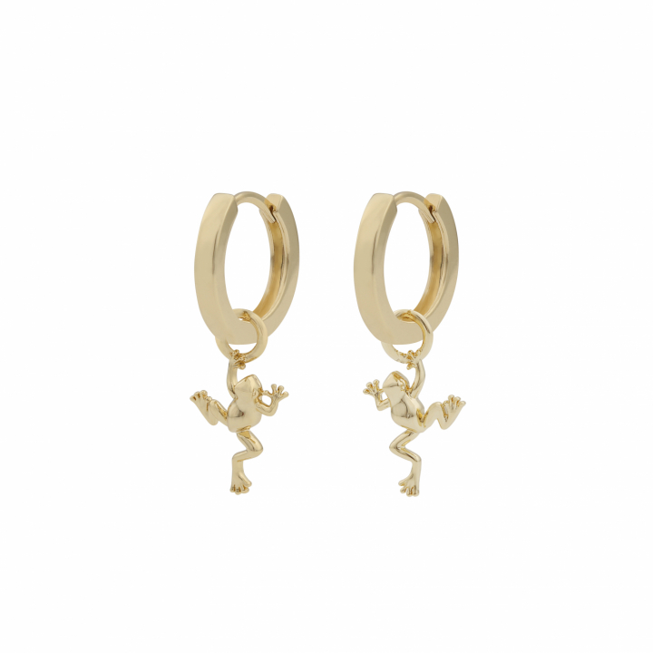 Product Image for SNÃ OF SWEDEN Fairytale frog ring ear plain Gold-Onesize