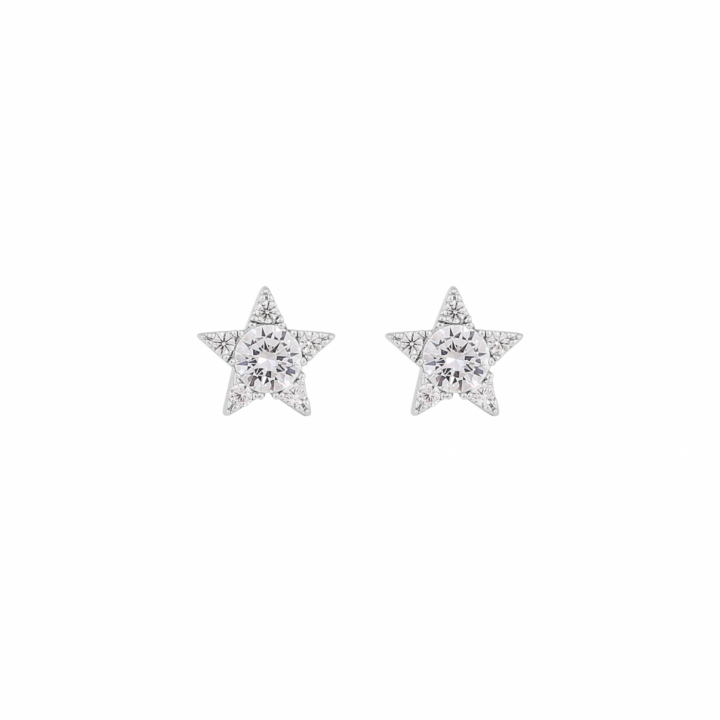Product Image for SNÃ OF SWEDEN Wish star ear Zilver/clear-Onesize