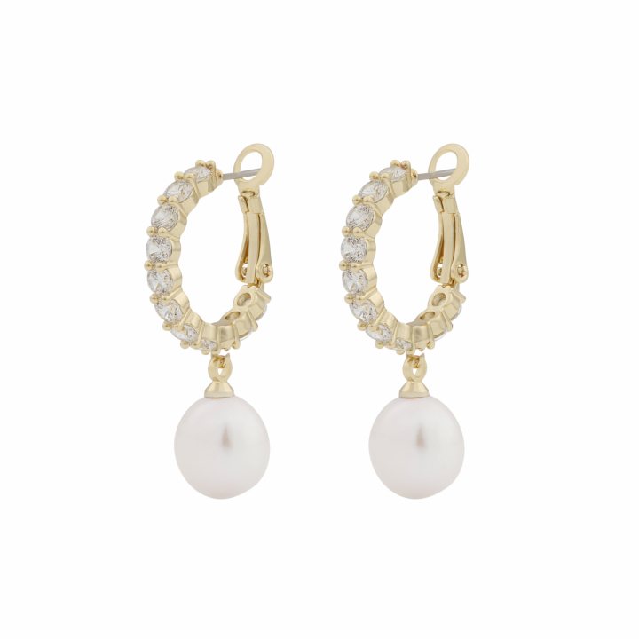 Product Image for SNÃ OF SWEDEN Saga ring pendant ear Gold/clear-Onesize