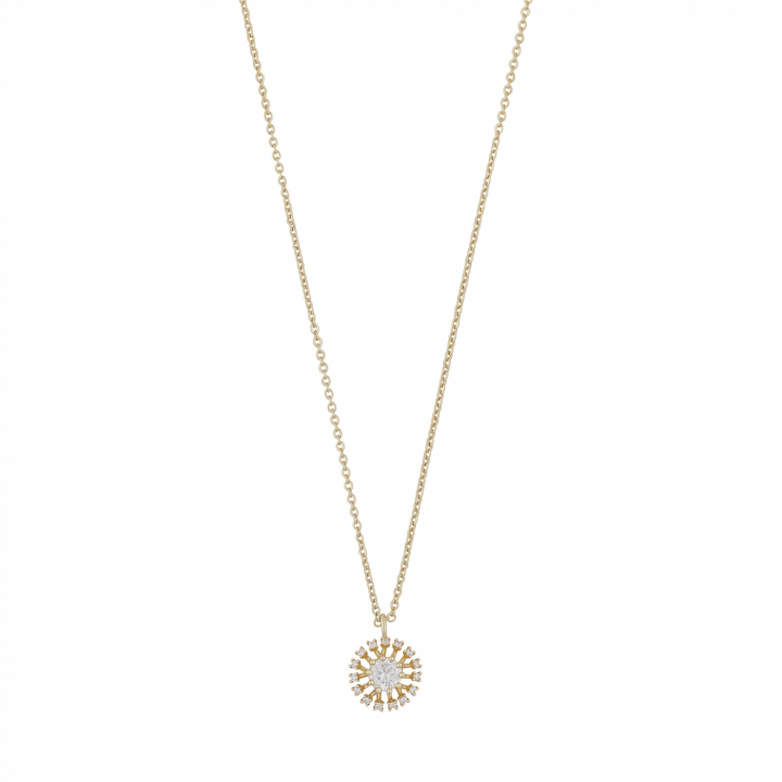 Product Image for SNÃ OF SWEDEN Wiz pendant neck 42 Gold/clear-42cm