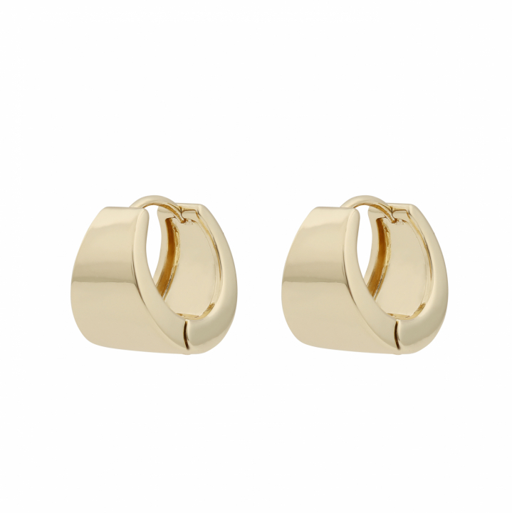 Product Image for SNÃ OF SWEDEN East wide oval ear plain Gold-Onesize
