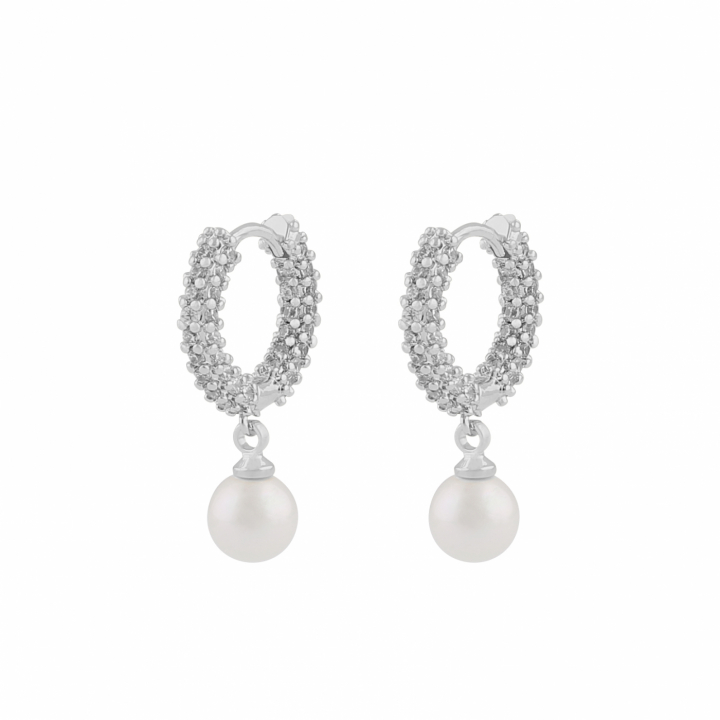 Product Image for SNÃ OF SWEDEN Lydia pearl ring ear Zilver