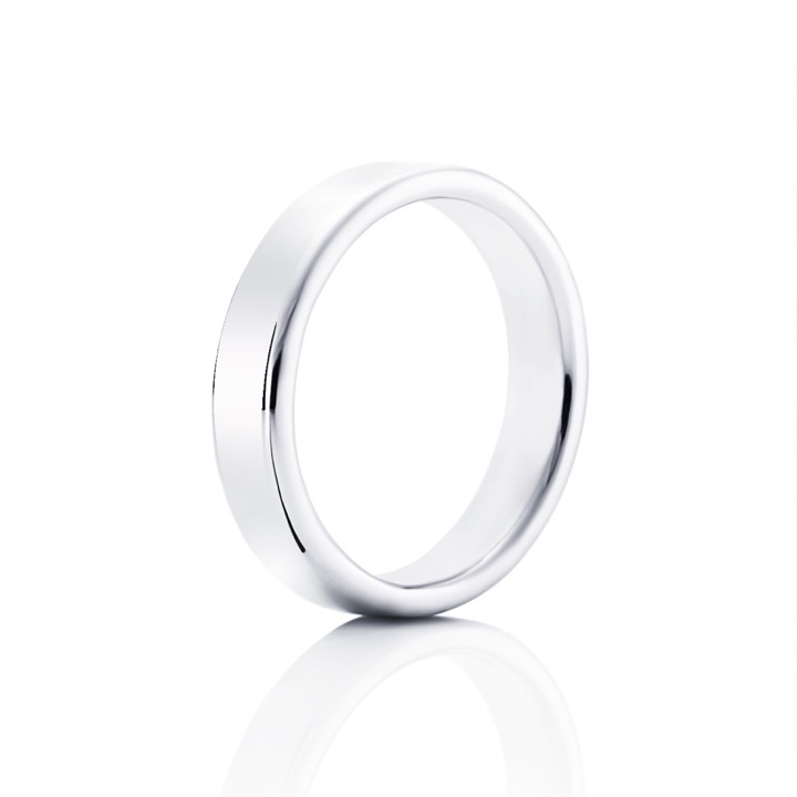 Smooth Ring Zilver in de groep Ringen / Zilveren ringen bij SCANDINAVIAN JEWELRY DESIGN (13-100-01019)