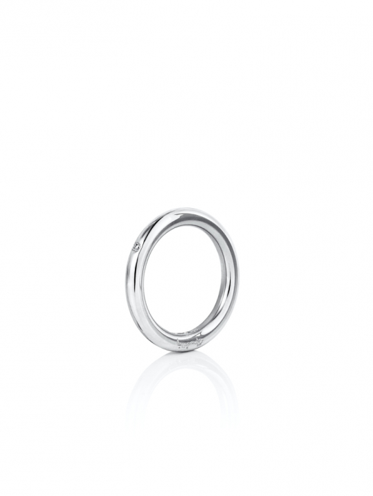 One Love & Stars Thin Ring Zilver in de groep Ringen / Zilveren ringen bij SCANDINAVIAN JEWELRY DESIGN (13-100-01994)