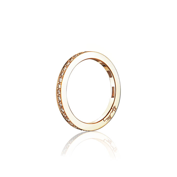 21 Stars & Signature Thin Ring goud in de groep Ringen / Gouden ringen bij SCANDINAVIAN JEWELRY DESIGN (13-101-00889)