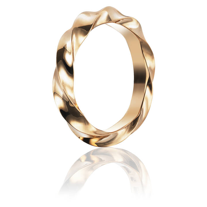Viking Wide Ring goud in de groep Ringen / Gouden ringen bij SCANDINAVIAN JEWELRY DESIGN (13-101-00979)