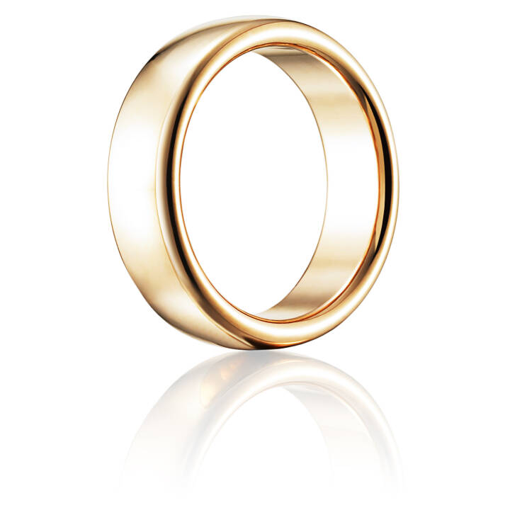Smooth Ring goud in de groep Ringen / Gouden ringen bij SCANDINAVIAN JEWELRY DESIGN (13-101-01019)