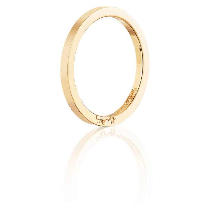 Plain & Signature Thin Ring goud in de groep Ringen / Gouden ringen bij SCANDINAVIAN JEWELRY DESIGN (13-101-01048)