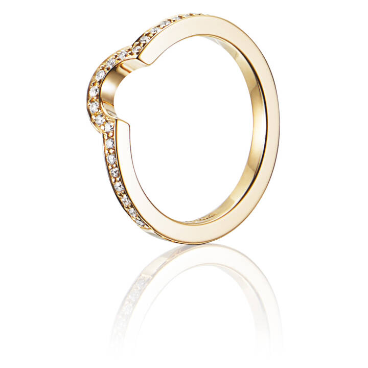 You & Me Threesome Ring goud in de groep Ringen / Gouden ringen bij SCANDINAVIAN JEWELRY DESIGN (13-101-01128)