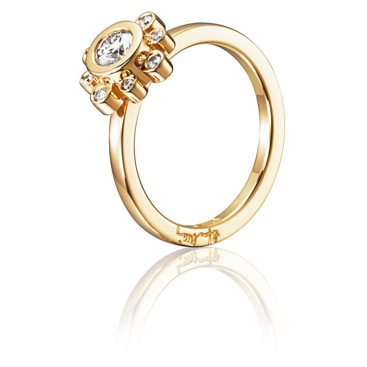 Sweet Hearts Crown 0.30 ct diamant Ring goud in de groep Ringen / Diamanten ringen bij SCANDINAVIAN JEWELRY DESIGN (13-101-01161)