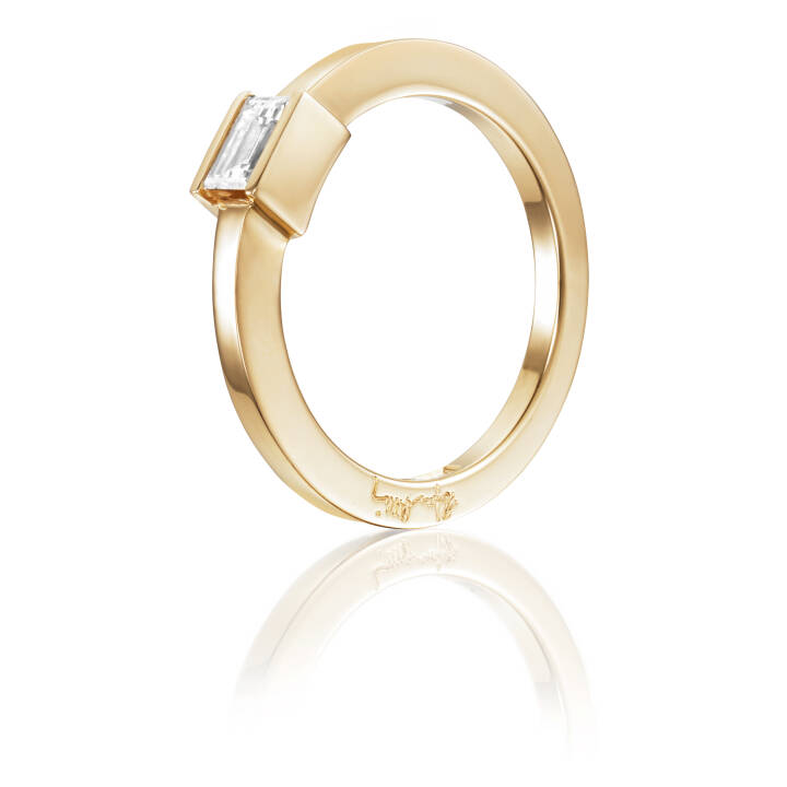 Deco Wedding Ring goud in de groep Ringen / Verlovings- & trouwringen bij SCANDINAVIAN JEWELRY DESIGN (13-101-01233)