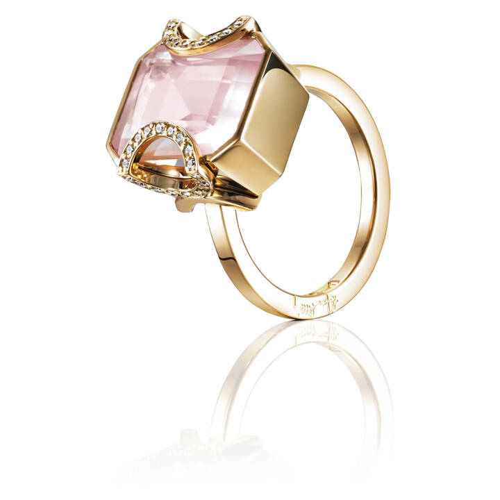 Product Image for Efva Attling Little Magic Star - Rose Quartz Ring goud 17.50 mm