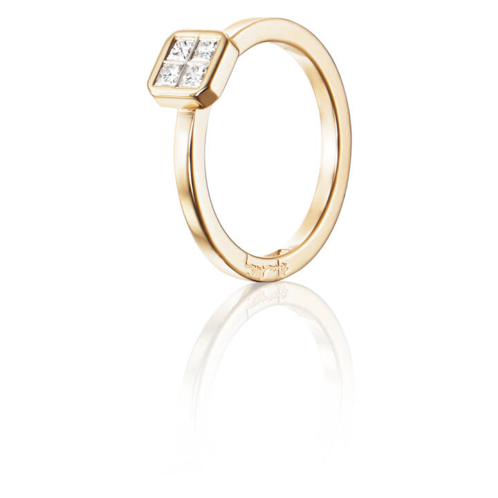 4 Love 0.20 ct diamant Ring goud in de groep Ringen / Verlovings- & trouwringen bij SCANDINAVIAN JEWELRY DESIGN (13-101-01553)