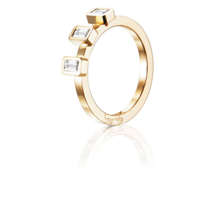 Baguette Wedding 0.30 ct diamant Ring goud in de groep Ringen / Verlovings- & trouwringen bij SCANDINAVIAN JEWELRY DESIGN (13-101-01555)