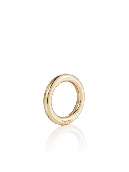 One Love & Stars Ring Goud in de groep Ringen / Gouden ringen bij SCANDINAVIAN JEWELRY DESIGN (13-101-01996)