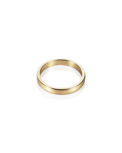 Half Round Thin Ring Gold in de groep Ringen / Gouden ringen bij SCANDINAVIAN JEWELRY DESIGN (13-101-02186-0000)