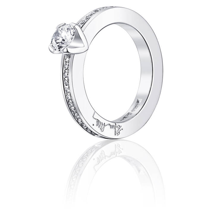 Heart To Heart 0.50 ct diamant Ring Witgoud in de groep Ringen / Witgouden ringen bij SCANDINAVIAN JEWELRY DESIGN (13-102-00933)