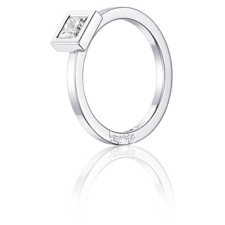 Product Image for Efva Attling Princess Wedding Thin 040 ct Ring Witgoud 20.00 mm