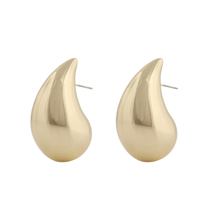 Yenni big ear Goud in de groep Oorbellen / Gouden oorbellen bij SCANDINAVIAN JEWELRY DESIGN (1302-6300-257)
