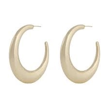 Bella medium ring earrings gold in de groep Oorbellen / Gouden oorbellen bij SCANDINAVIAN JEWELRY DESIGN (1309-6200-257)