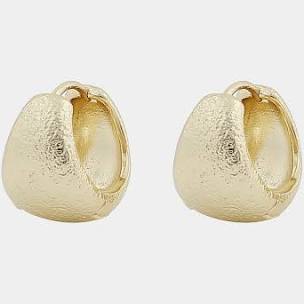 Serena oval ear Gold in de groep Oorbellen / Gouden oorbellen bij SCANDINAVIAN JEWELRY DESIGN (1312-6400-257)