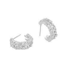 Product Image for SNÃ OF SWEDEN Vega stone oval ear Silver clear