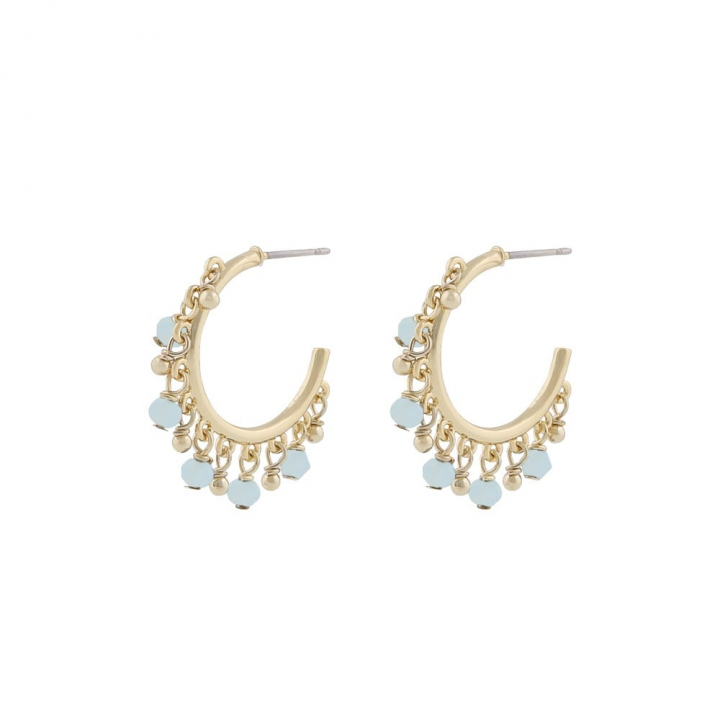 Product Image for SNÃ OF SWEDEN Harper charm ring ear Gold light blue