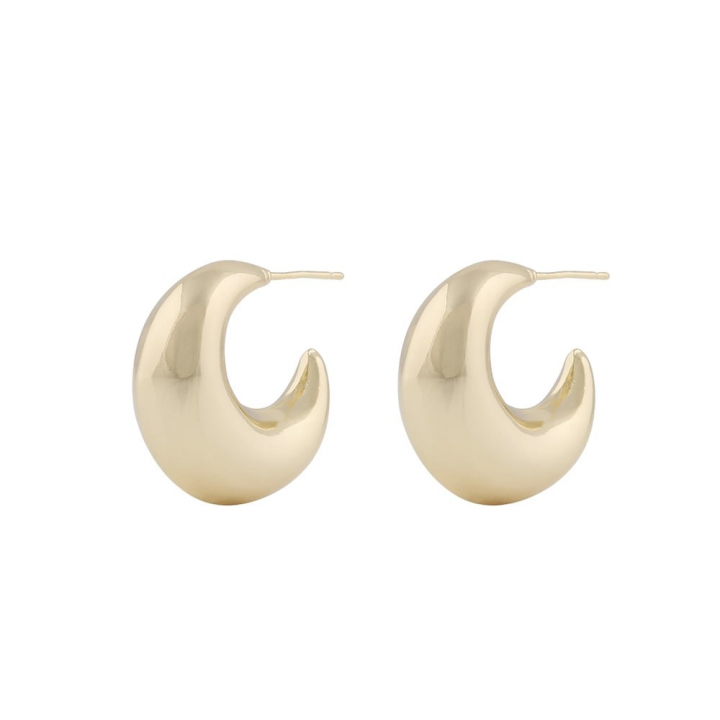 Millie round ear Gold in de groep Oorbellen / Gouden oorbellen bij SCANDINAVIAN JEWELRY DESIGN (1321-6500-257)