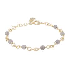 Product Image for SNÃ OF SWEDEN Lara small stone chain Bracelet Gold