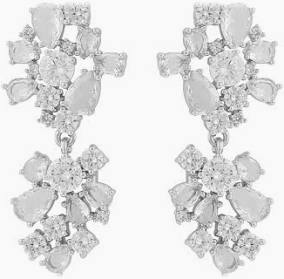 River pendant Earring Silver in de groep Oorbellen / Zilveren oorbellen bij SCANDINAVIAN JEWELRY DESIGN (1328-6100-012-ONE)