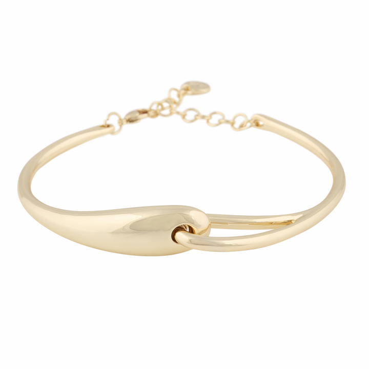 Aero small bracelet Gold  in de groep Armbanden / Bangles bij SCANDINAVIAN JEWELRY DESIGN (1329-3100-257)