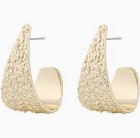 Lauren big oval ear in de groep Oorbellen / Gouden oorbellen bij SCANDINAVIAN JEWELRY DESIGN (1330-6500-257)